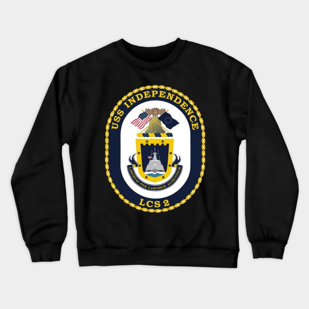 USS Independence (LCS-2) wo Txt Crewneck Sweatshirt by twix123844